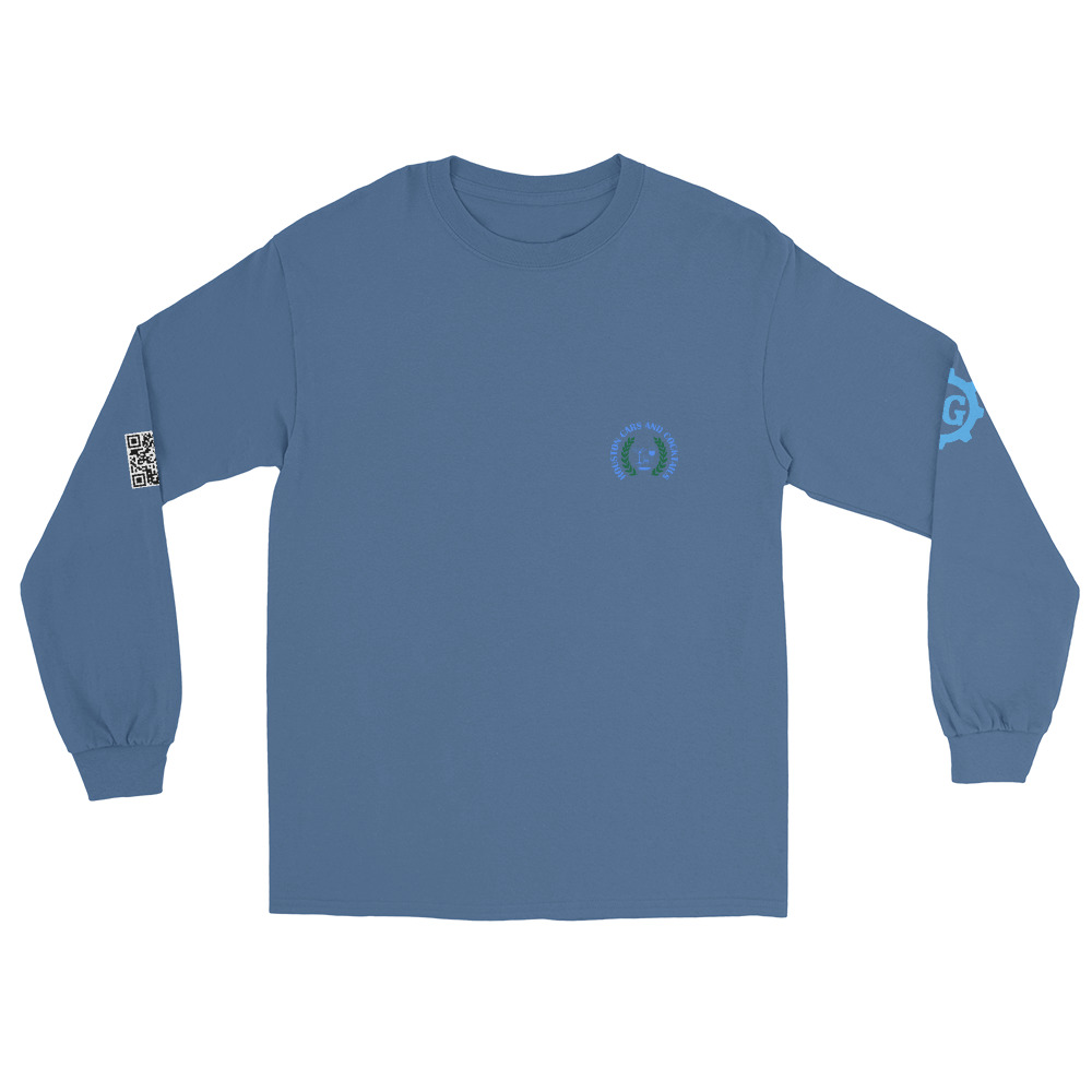 Cars and Cocktails Long Sleeve - Blue Logo - Image 13