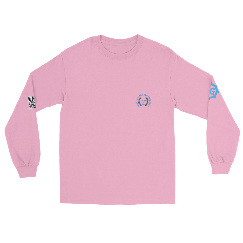 Cars and Cocktails Long Sleeve - Blue Logo - Image 19