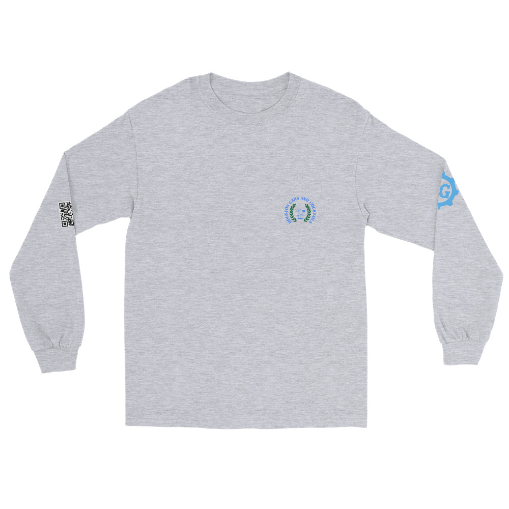 Cars and Cocktails Long Sleeve - Blue Logo - Image 15