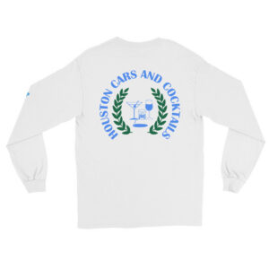 Cars and Cocktails Long Sleeve - Blue Logo